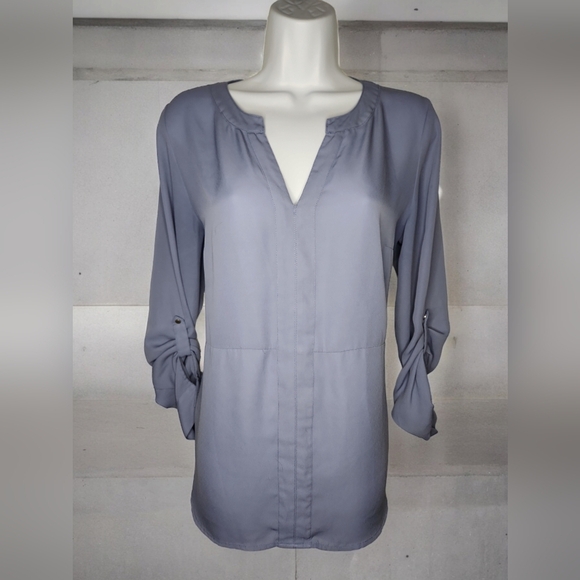 Ricki's Tops - French Blue Slinky Top